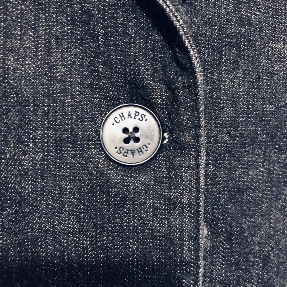 Chaps Blue Riding  Jacket - Picture 3 of 6